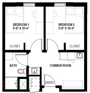 Mill Creek Two Bedroom One Bath