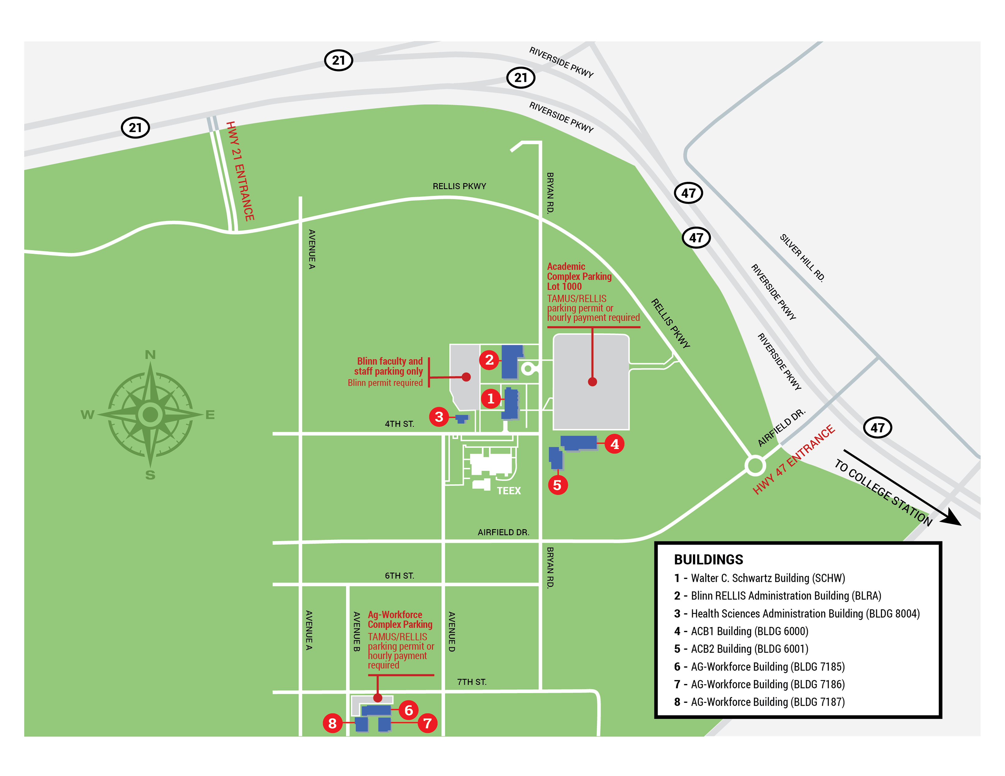 Map of the RELLIS Campus