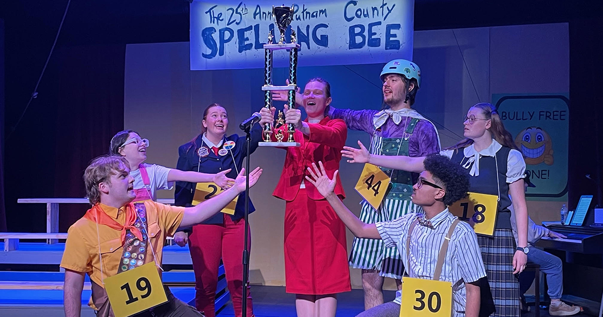 The Blinn-Bryan Theatre Troupe production of “The 25th Annual Putnam County Spelling Bee.”