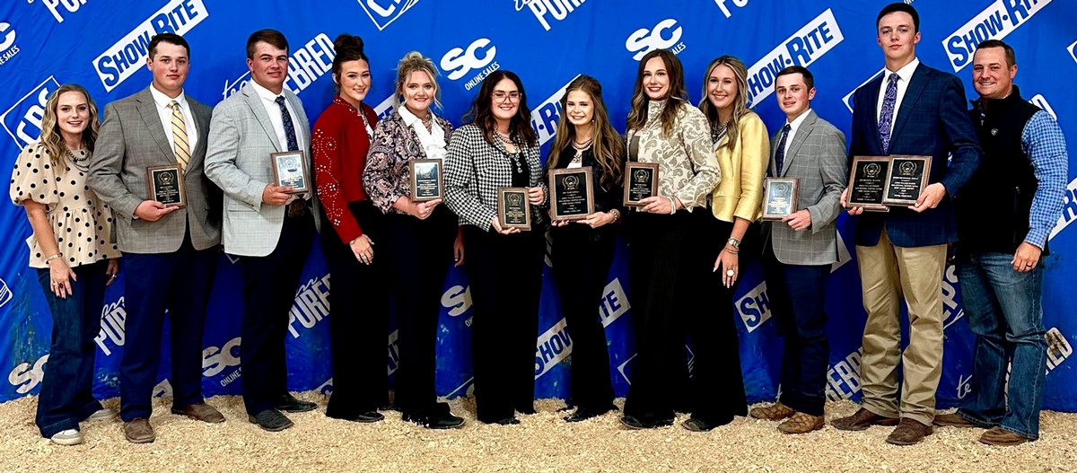 Blinn’s sophomore livestock judging team 